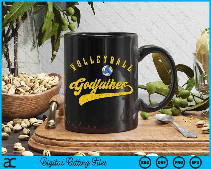 Volleyball Godfather SVG PNG Digital Cutting Files Volleyball Godfather SVG PNG Digital Cutting Files