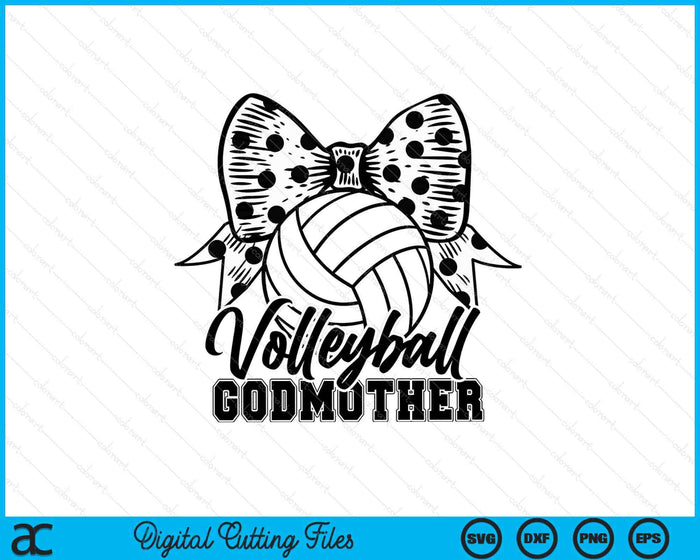 Volleyball Godmother Game Day Mother's Day SVG PNG Digital Printable Files Volleyball Godmother Game Day Mother's Day SVG PNG Digital Printable Files