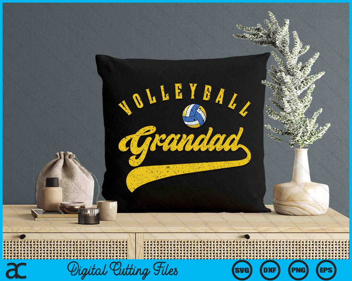 Volleyball Grandad SVG PNG Digital Cutting Files Volleyball Grandad SVG PNG Digital Cutting Files