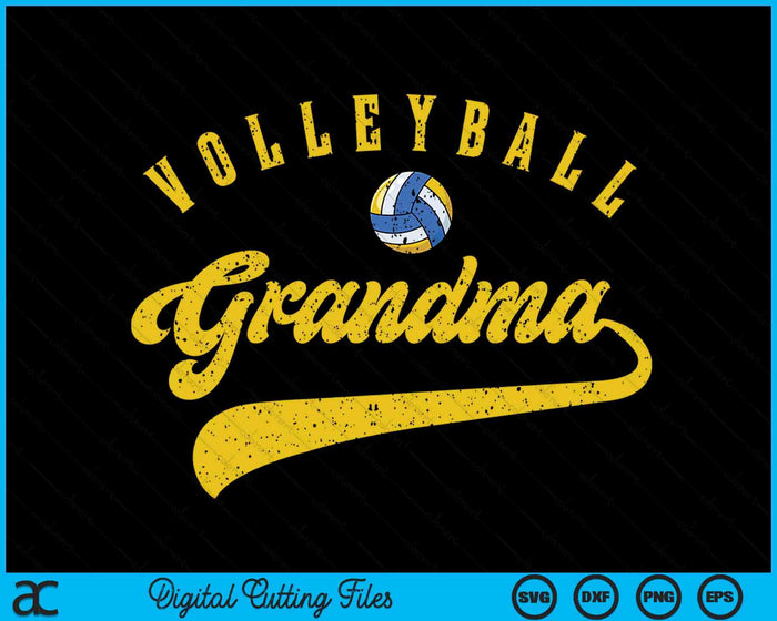 Volleyball Grandma SVG PNG Digital Cutting Files Volleyball Grandma SVG PNG Digital Cutting Files