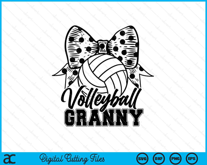 Volleyball Granny Game Day Mother's Day SVG PNG Digital Printable Files Volleyball Granny Game Day Mother's Day SVG PNG Digital Printable Files