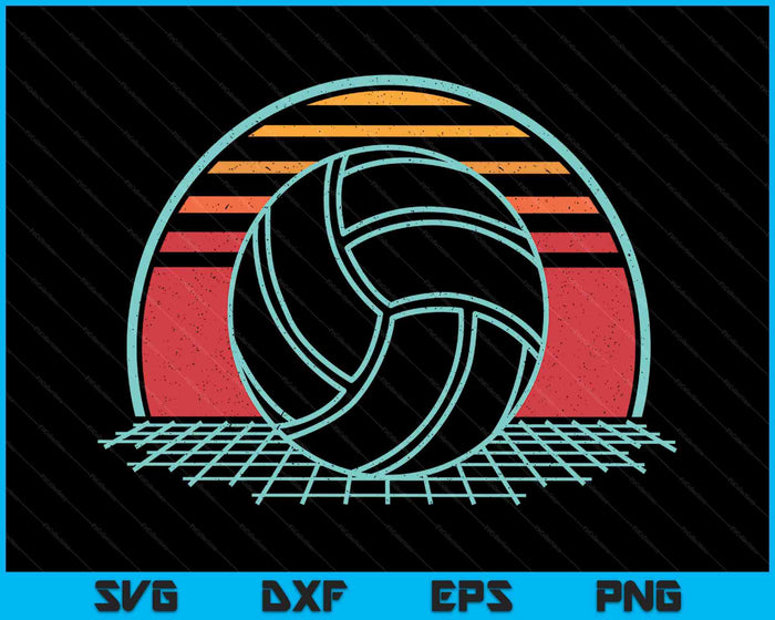 Volleyball Lover Retro Vintage 80s Style Player SVG PNG Digital Printable Files Volleyball Lover Retro Vintage 80s Style Player SVG PNG Digital Printable Files