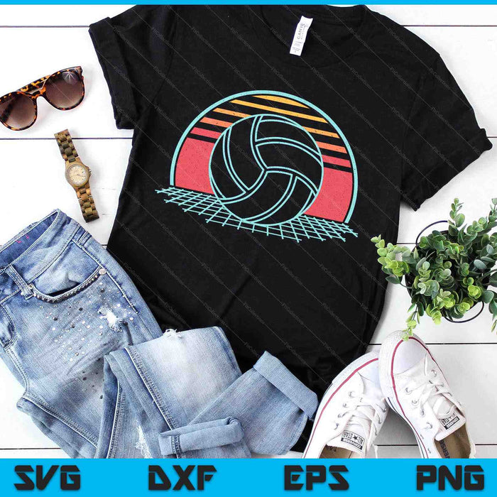 Volleyball Lover Retro Vintage 80s Style Player SVG PNG Digital Printable Files Volleyball Lover Retro Vintage 80s Style Player SVG PNG Digital Printable Files
