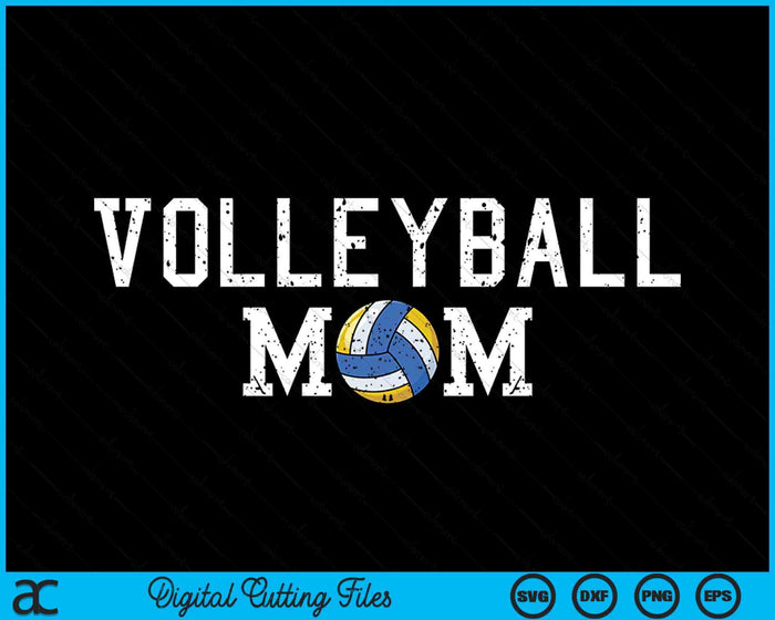 Volleyball Mama Clothing Retro Vintage Volleyball Mom SVG PNG Cutting Printable Files Volleyball Mama Clothing Retro Vintage Volleyball Mom SVG PNG Cutting Printable Files