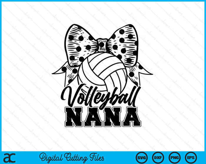 Volleyball Nana Game Day Mother's Day SVG PNG Digital Printable Files Volleyball Nana Game Day Mother's Day SVG PNG Digital Printable Files