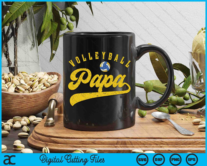 Volleyball Papa SVG PNG Digital Cutting Files Volleyball Papa SVG PNG Digital Cutting Files