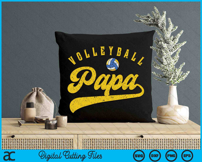 Volleyball Papa SVG PNG Digital Cutting Files Volleyball Papa SVG PNG Digital Cutting Files