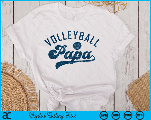 Volleyball Papa Gifts Daddy Father's Day SVG PNG Digital Printable Files