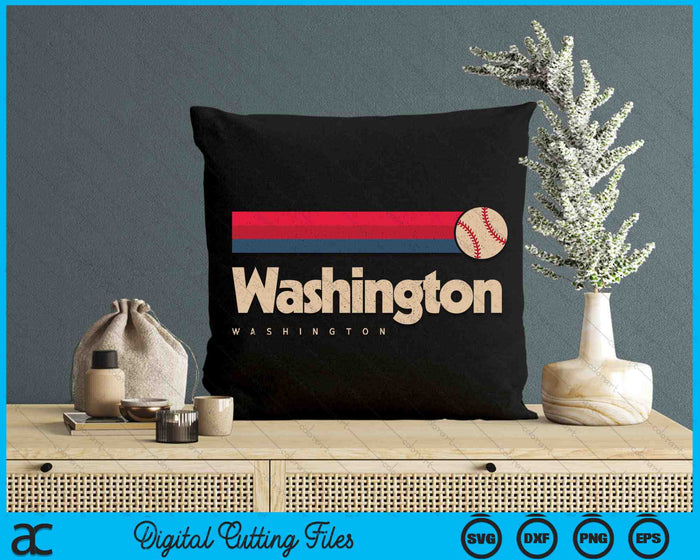 Washington Baseball Washington Retro Washington SVG PNG Digital Cutting Files Washington Baseball Washington Retro Washington SVG PNG Digital Cutting Files