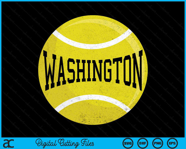 Washington Tennis Fan SVG PNG Digital Cutting Files