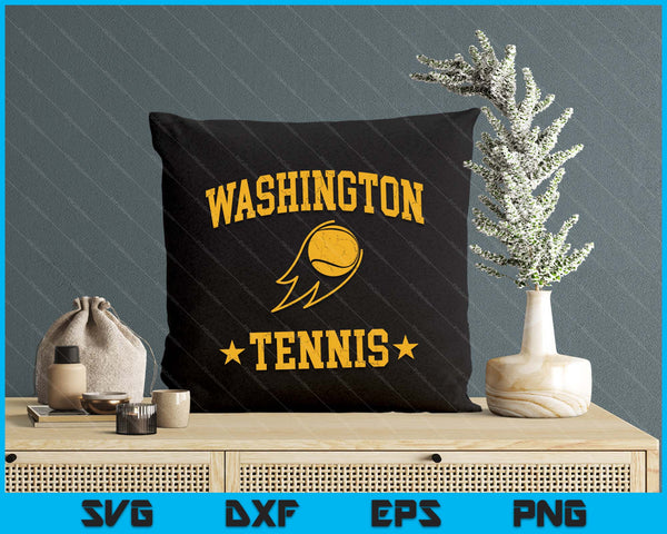 Washington Tennis Vintage Gameday Retro Tennis Lover SVG PNG Digital Printable Files