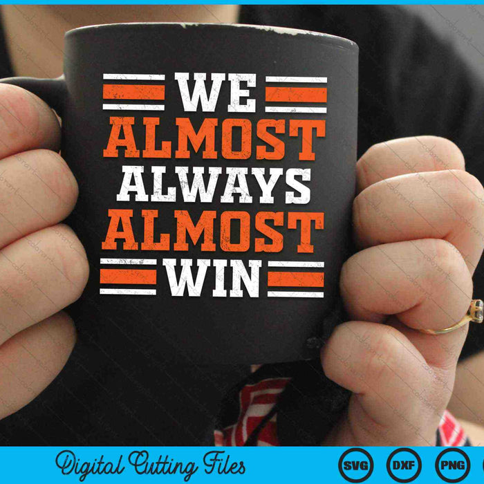 We bijna altijd bijna winnen Retro voetbal SVG PNG digitale snijbestanden We bijna altijd bijna winnen Retro voetbal SVG PNG digitale snijbestanden
