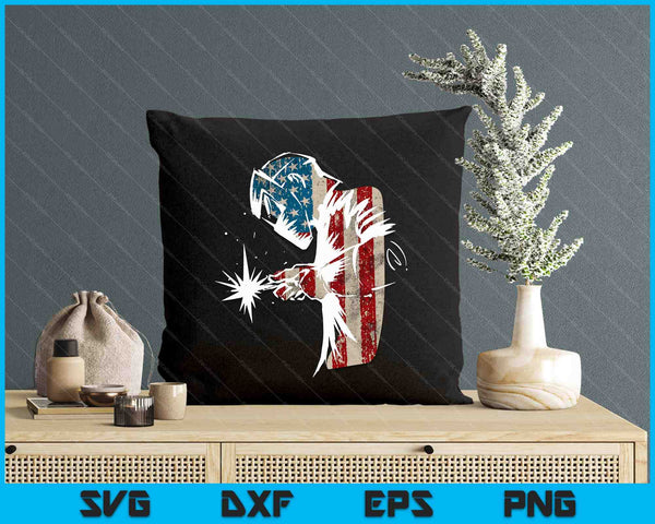 Welder American Flag USA Patriotic Welder SVG PNG Digital Printable Files