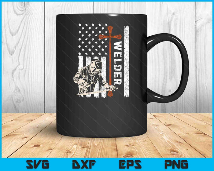 Welder American Flag Welding Faith Cross Christian SVG PNG Digital Printable Files Welder American Flag Welding Faith Cross Christian SVG PNG Digital Printable Files