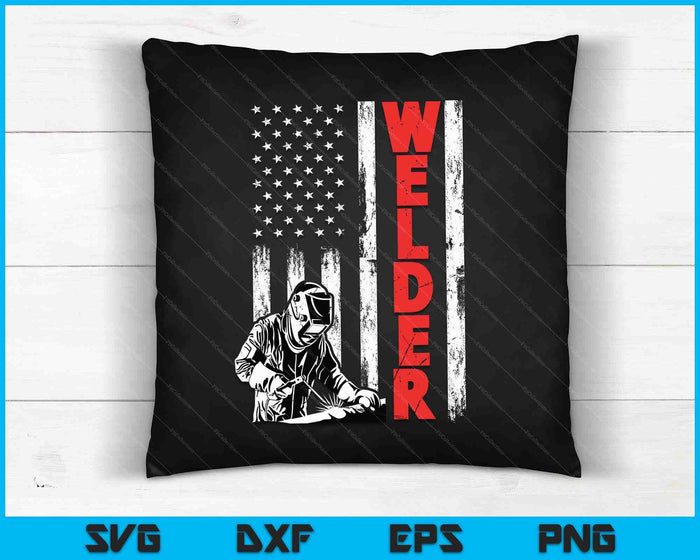 Welder American Welding Worker SVG PNG Digital Cutting File Welder American Welding Worker SVG PNG Digital Cutting File