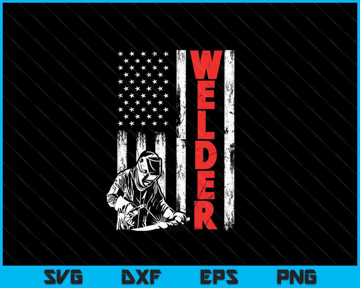 Welder American Welding Worker SVG PNG Digital Cutting File Welder American Welding Worker SVG PNG Digital Cutting File