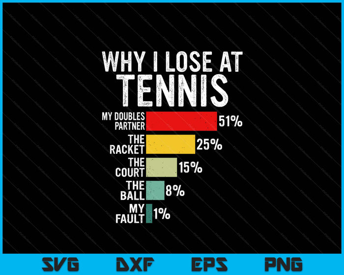 Why I Lose At Tennis Humor Tennis Player Lover Quote SVG PNG Digital Printable Files Why I Lose At Tennis Humor Tennis Player Lover Quote SVG PNG Digital Printable Files