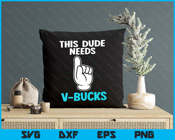 Will Work For Bucks Funny V Gifts For Bucks Rpg Gamer Youth SVG PNG Digital Cutting File