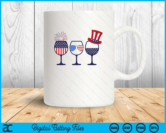 Wine Glass American Flag Funny 4th Of July SVG PNG Digital Cutting Files Wine Glass American Flag Funny 4th Of July SVG PNG Digital Cutting Files