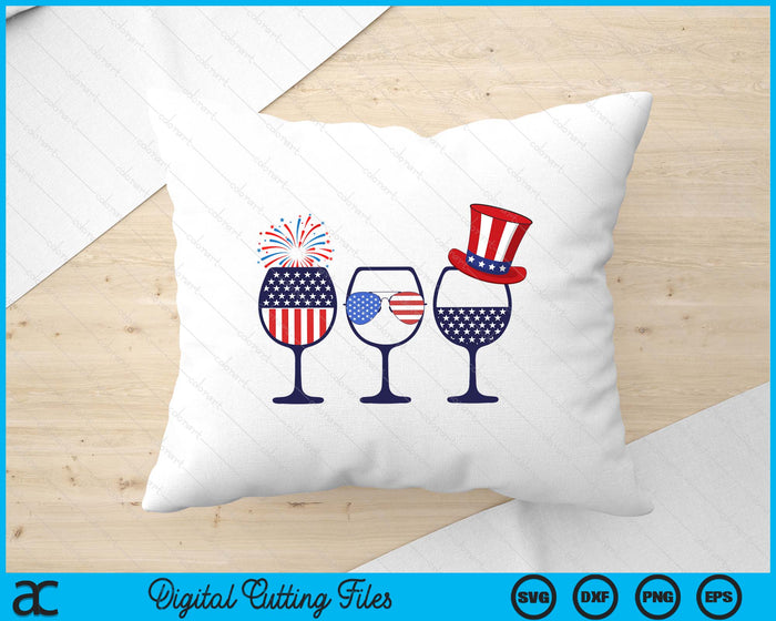 Wine Glass American Flag Funny 4th Of July SVG PNG Digital Cutting Files Wine Glass American Flag Funny 4th Of July SVG PNG Digital Cutting Files