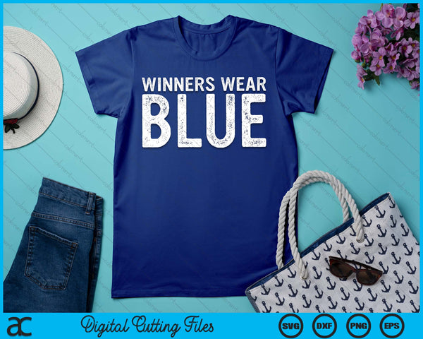 Winners Wear Blue Spirit Wear Team Game Color War Camp Blue SVG PNG Digital Cutting Files
