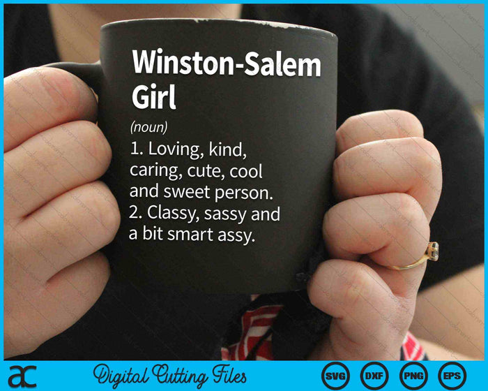 Winston-Salem Girl NC Carolina del Norte Home Roots SVG PNG Archivo de corte digital Winston-Salem Girl NC Carolina del Norte Home Roots SVG PNG Archivo de corte digital