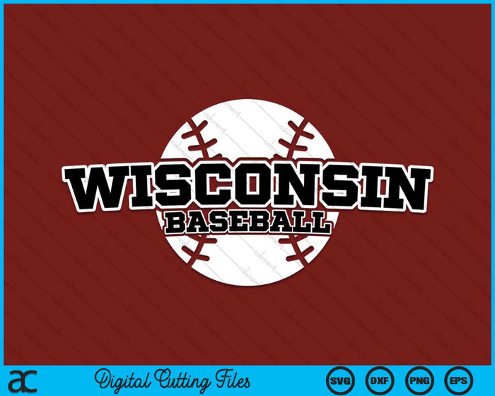 Wisconsin Baseball Block Font SVG PNG Digital Cutting Files Wisconsin Baseball Block Font SVG PNG Digital Cutting Files