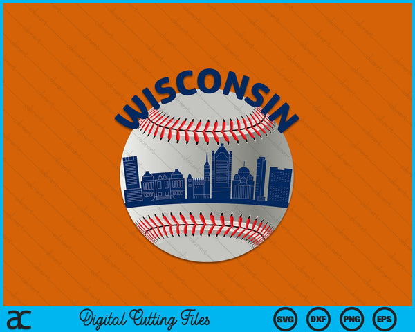 Wisconsin Baseball Team Fans of Space City SVG PNG Cutting Printable Files
