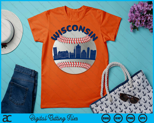 Wisconsin Baseball Team Fans of Space City SVG PNG Cutting Printable Files