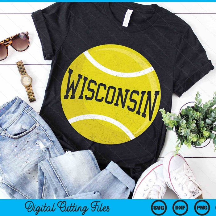 Wisconsin Tennis Fan SVG PNG Digital Cutting Files Wisconsin Tennis Fan SVG PNG Digital Cutting Files