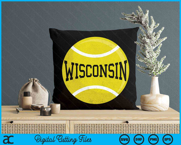 Wisconsin Tennis Fan SVG PNG Digital Cutting Files Wisconsin Tennis Fan SVG PNG Digital Cutting Files