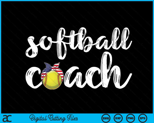 Womens Softball Coach  US Girls Softball Coaches SVG PNG Digital Cutting Files