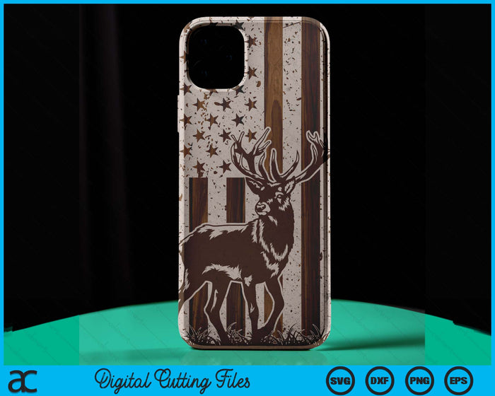Wood Whitetail Deer Buck Hunting Hunter American USA Flag SVG PNG Digital Cutting Files Wood Whitetail Deer Buck Hunting Hunter American USA Flag SVG PNG Digital Cutting Files