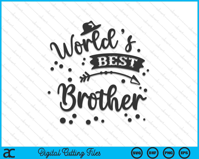 Worlds Best Brother Father's Day SVG PNG Digital Cutting Files Worlds Best Brother Father's Day SVG PNG Digital Cutting Files
