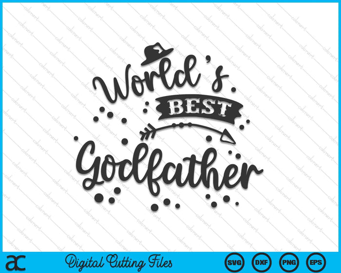 Worlds Best Godfather Father's Day SVG PNG Digital Cutting Files Worlds Best Godfather Father's Day SVG PNG Digital Cutting Files
