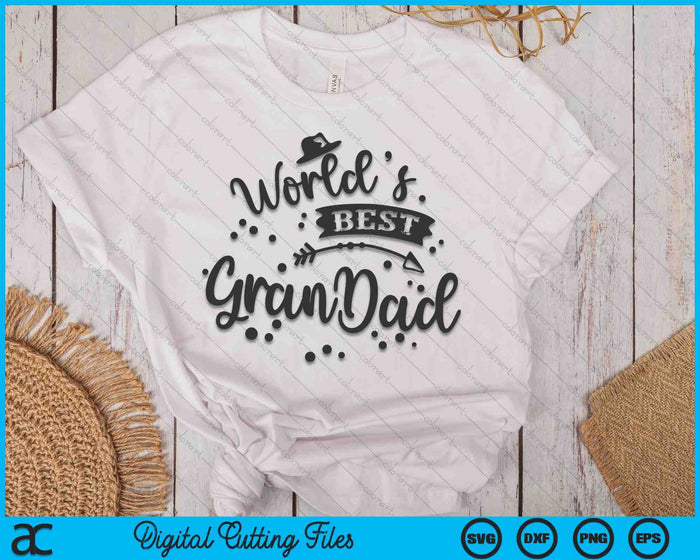 Worlds Best Grandad Father Day SVG PNG Digital Printable Files Worlds Best Grandad Father Day SVG PNG Digital Printable Files