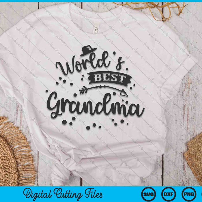 Worlds Best Grandma Mother's Day SVG PNG Digital Cutting Files Worlds Best Grandma Mother's Day SVG PNG Digital Cutting Files