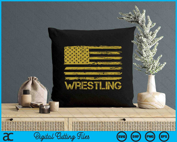 Wrestling Wrestler American USA Flag Patriotic Vintage SVG PNG Digital Printable Files Wrestling Wrestler American USA Flag Patriotic Vintage SVG PNG Digital Printable Files