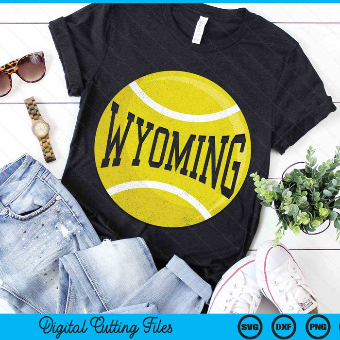 Wyoming  Tennis Fan SVG PNG Digital Cutting Files Wyoming  Tennis Fan SVG PNG Digital Cutting Files