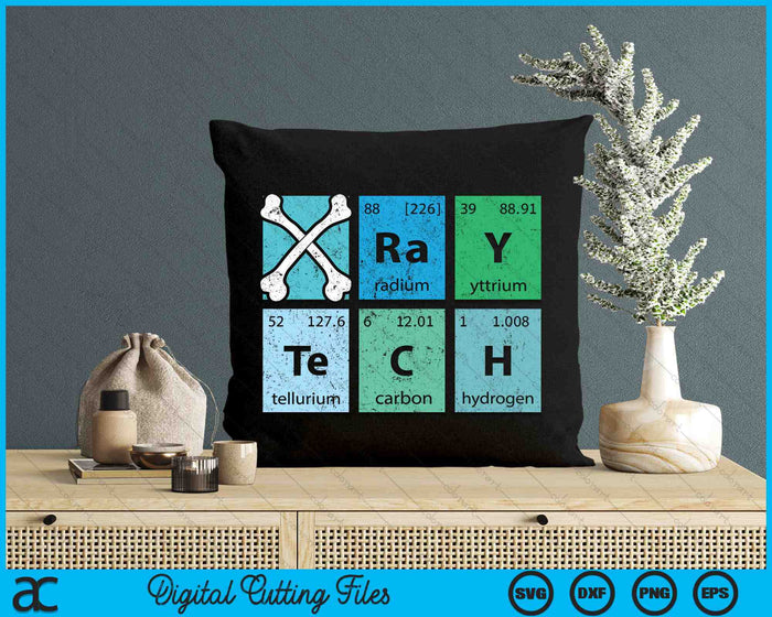 X-Ray Tech Radiologist Rad Tech Radiology Periodic Table SVG PNG Digital Cutting Files