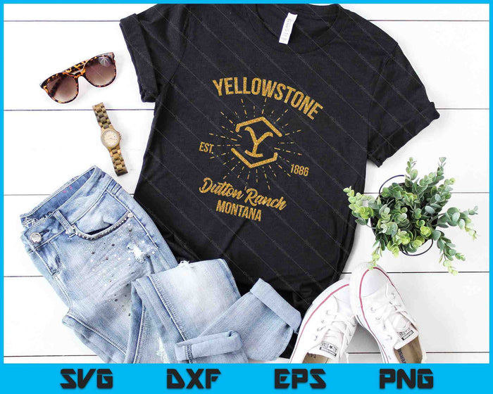 Yellowstone Dutton Ranch Montana SVG PNG Cortar archivos imprimibles Yellowstone Dutton Ranch Montana SVG PNG Cortar archivos imprimibles