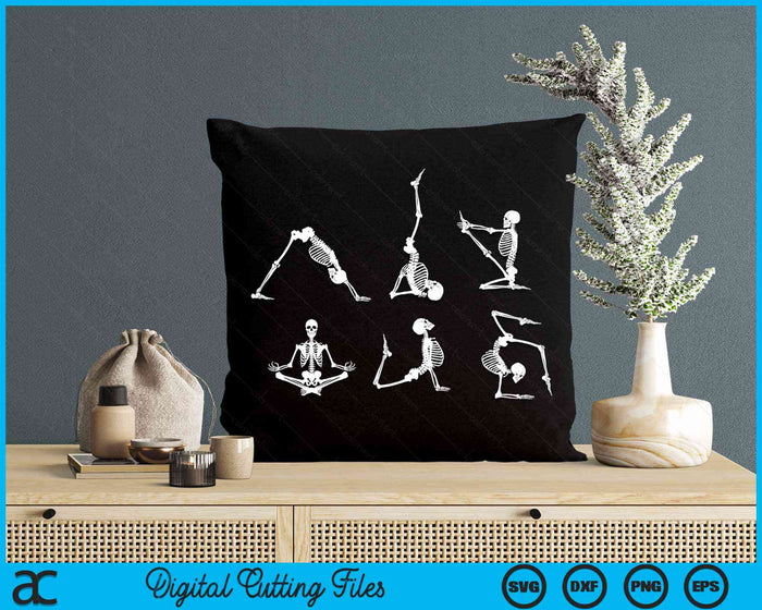 Yoga Skeletons Asana Namaste Meditation Halloween Yogi SVG PNG Digital Cutting Files Yoga Skeletons Asana Namaste Meditation Halloween Yogi SVG PNG Digital Cutting Files
