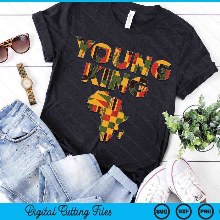 Young King African American Black History Juneteenth SVG PNG Digital Cutting Files