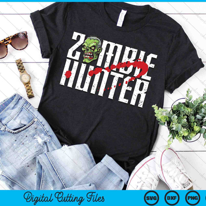 Zombie Hunter - Halloween Apparel Funny Halloween SVG PNG Digital Cutting File Zombie Hunter - Halloween Apparel Funny Halloween SVG PNG Digital Cutting File