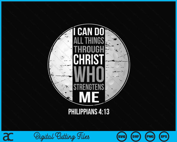 Hockey Bible Verse Christian Sayings Philippians 4-13 SVG PNG Digital Printable Files