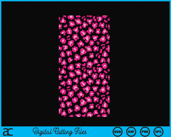 iPhone 13 Pro Max Hot Pink Leopard Animal Print Pattern Cute Cheetah SVG PNG Digital Cutting Files