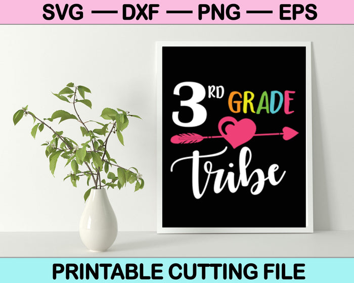 3rd Grade Tribe SVG PNG Cutting Printable Files 3rd Grade Tribe SVG PNG Cutting Printable Files