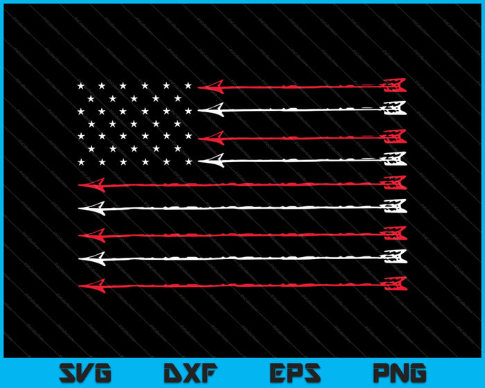 4th of July Archer,Bow Hunting SVG PNG Cutting Printable Files 4th of July Archer,Bow Hunting SVG PNG Cutting Printable Files