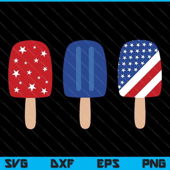 4th of July Popsicle SVG PNG Cutting Printable Files 4th of July Popsicle SVG PNG Cutting Printable Files
