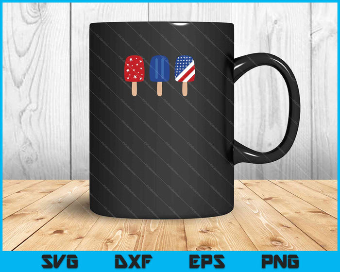4th of July Popsicle SVG PNG Cutting Printable Files 4th of July Popsicle SVG PNG Cutting Printable Files